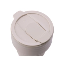Силиконовый складной стакан "GoCup", бежевый