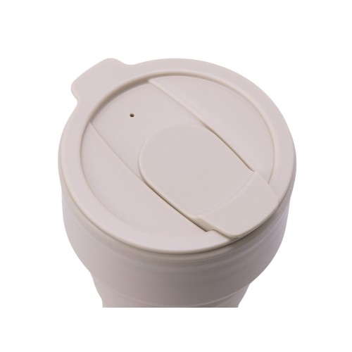 Силиконовый складной стакан "GoCup", бежевый