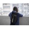 Сумка-слинг «Nomad» на одно плечо из водостойкого переработанного пластика, черный