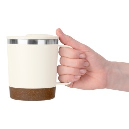 Стальная кружка с двойными стенками "Swipe", белый0,00