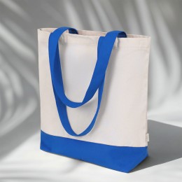 Сумка для шоппинга Cotton из переработанного хлопка 280 г, синий