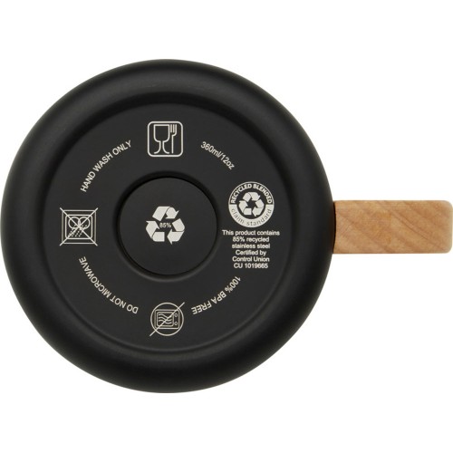 Кружка Bjorn объемом 360 мл с медной вакуумной изоляцией, сплошной черный