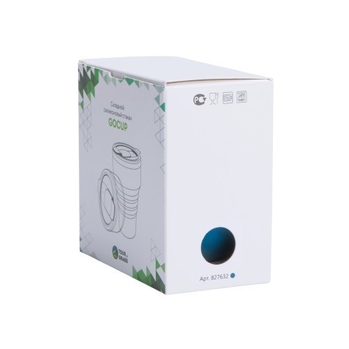 Силиконовый складной стакан "GoCup", индиго