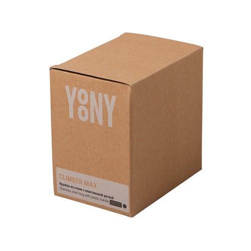 Стальная кружка с двойными стенками "Climber Max", 450 мл, черный