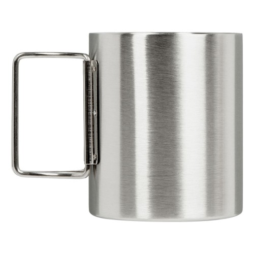 Стальная кружка с двойными стенками и складными ручками "Kamchatka"