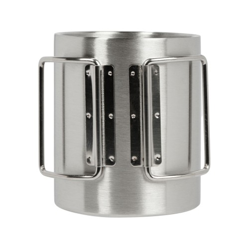 Стальная кружка с двойными стенками и складными ручками "Kamchatka"