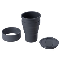 Силиконовый складной стакан "GoCup", темно-серый