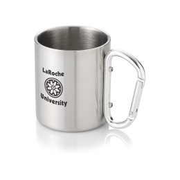 Термокружка с ручкой-карабином "Alps" 200мл, серебристый