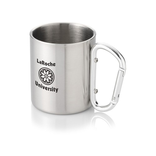 Термокружка с ручкой-карабином "Alps" 200мл, серебристый