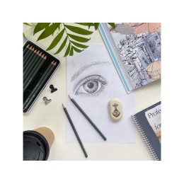 Набор чернографитовых карандашей  "Sketch & Art" ,12 шт. 2h-9b, металлическая коробка с ложементом