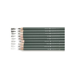 Набор чернографитовых карандашей  "Sketch & Art" ,12 шт. 2h-9b, металлическая коробка с ложементом