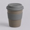 Стакан с силиконовой крышкой "Cafe", серый