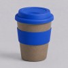 Стакан с силиконовой крышкой "Cafe", синий