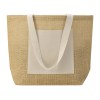 Сумка Jute джутовая с широким дном, натуральный