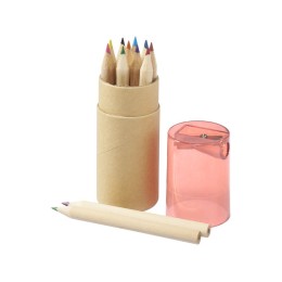 Набор карандашей "Cartoon" 12 единиц, натуральный/красный