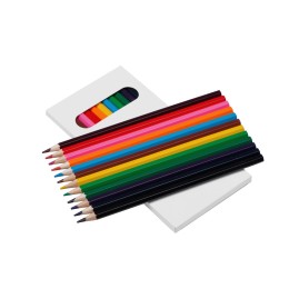 Набор из 12 цветных карандашей "Hakuna Matata", белый