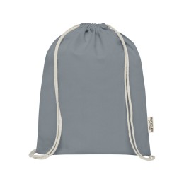 Oregon сумка-кисет из переработанного хлопка, сертифицированного согласно GRS, плотностью 140 г/м² - Серый