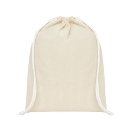 Рюкзак со шнурком Tenes из хлопка плотностью 140 г/м2, natural