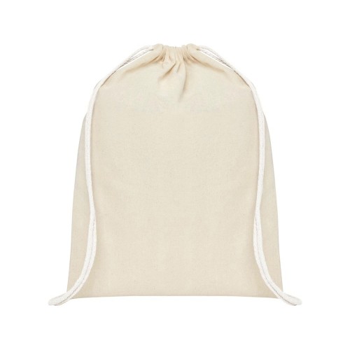 Рюкзак со шнурком Tenes из хлопка плотностью 140 г/м2, natural