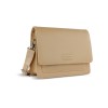 Сумка через плечо женская BUGATTI ЭЛЬЗА | ELSA, песочного цвета, воловья кожа/полиэстер, 25х8,5х20 см