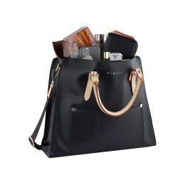 Сумка-шоппер BUGATTI ЭЛЛА | ELLA, черная, полиуретан, 37х12х31 см