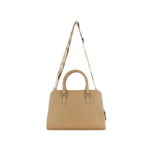 Сумка женская BUGATTI ЭЛЬЗА | ELSA, песочного цвета, воловья кожа/полиэстер, 32х13х22 см