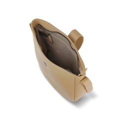 Сумка женская BUGATTI ЭЛЬЗА | ELSA, песочного цвета, воловья кожа/полиэстер, 29х8х27 см