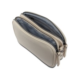 Сумка кросс-боди женская BUGATTI АЛМАТА | ALMATA, бежевая, полиуретан, 21,5х6х15 см