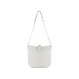 Сумка женская BUGATTI ЭЛЬЗА | ELSA, белая, воловья кожа/полиэстер, 29х8х27 см