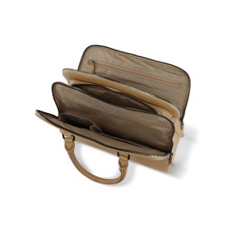 Сумка женская BUGATTI ЭЛЬЗА | ELSA, песочного цвета, воловья кожа/полиэстер, 32х13х22 см