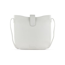 Сумка женская BUGATTI ЭЛЬЗА | ELSA, белая, воловья кожа/полиэстер, 29х8х27 см