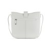 Сумка женская BUGATTI ЭЛЬЗА | ELSA, белая, воловья кожа/полиэстер, 29х8х27 см