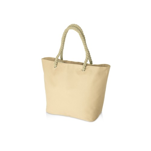 Сумка «Seaside» для шопинга и пляжа с широким дном, натуральный