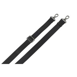 Сумка через плечо женская BUGATTI Elsa, чёрная, воловья кожа/полиэстер, 18,5х8,5х14,5 см