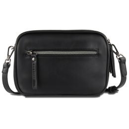 Сумка кросс-боди женская BUGATTI АЛМАТА | ALMATA, чёрная, полиуретан, 21,5х6х15 см