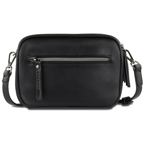 Сумка кросс-боди женская BUGATTI АЛМАТА | ALMATA, чёрная, полиуретан, 21,5х6х15 см