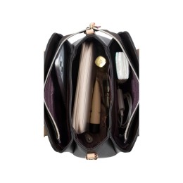 Сумка женская BUGATTI ЭЛЛА | ELLA, тёмно-коричневая, полиуретан, 27х12х23,5 см