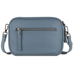 Сумка кросс-боди женская BUGATTI АЛМАТА | ALMATA, голубая, полиуретан, 21,5х6х15 см