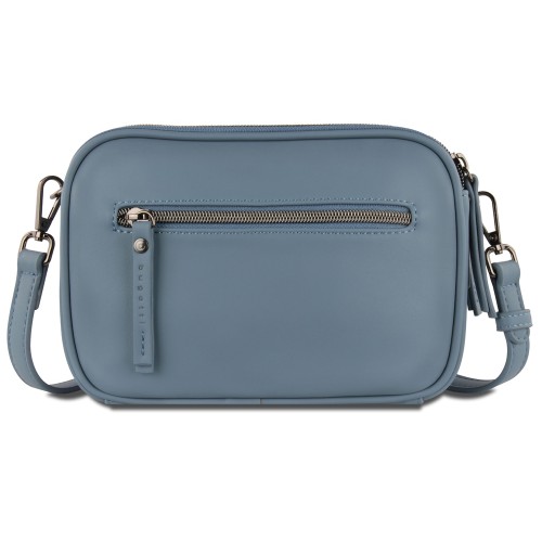 Сумка кросс-боди женская BUGATTI АЛМАТА | ALMATA, голубая, полиуретан, 21,5х6х15 см