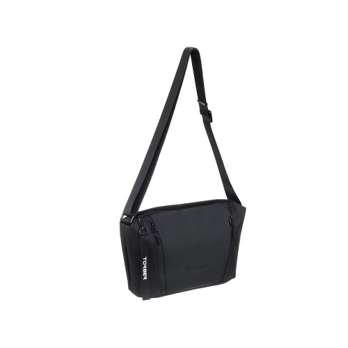 Сумка через плечо TORBER НОВА, черный, нейлон/полиэстер, 33 х 6 х 20 см