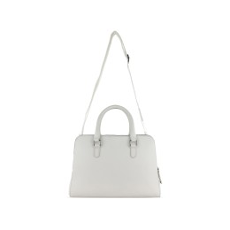 Сумка женская BUGATTI ЭЛЬЗА | ELSA, белая, воловья кожа/полиэстер, 32х13х22 см