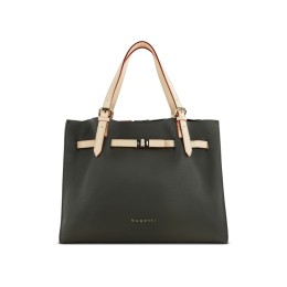 Сумка наплечная женская BUGATTI ЭЛЛА | ELLA, оливковая, полиуретан, 37,5х13,5х28 см