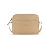 Сумка кросс-боди женская BUGATTI ЭЛЬЗА | ELSA, песочного цвета, воловья кожа/полиэстер, 19х5,5х14 см