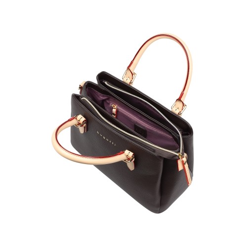 Сумка женская BUGATTI ЭЛЛА | ELLA, тёмно-коричневая, полиуретан, 30х12х23 см