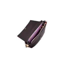 Сумка наплечная женская BUGATTI ЭЛЛА | ELLA, тёмно-коричневая, полиуретан, 27х9х20,5 см