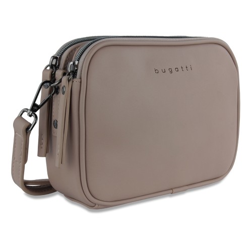 Сумка кросс-боди женская BUGATTI АЛМАТА | ALMATA, песочная, полиуретан, 21,5х6х15 см