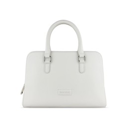 Сумка женская BUGATTI ЭЛЬЗА | ELSA, белая, воловья кожа/полиэстер, 32х13х22 см