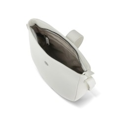 Сумка женская BUGATTI ЭЛЬЗА | ELSA, белая, воловья кожа/полиэстер, 29х8х27 см