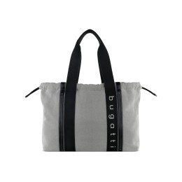 Сумка-шоппер женская BUGATTI АМБРА | AMBRA, серо-черный цвет, хлопок/полиэстер, 45х10х34 см