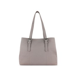 Сумка женская BUGATTI БЕЛЛА | BELLA, бежевая, воловья кожа/полиэстер, 33х14х25 см